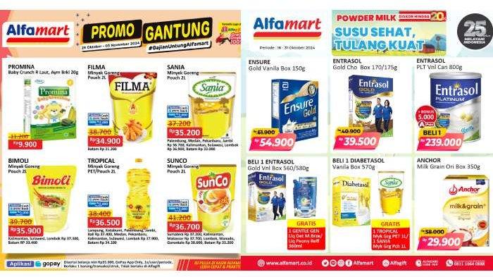 Harga promo minyak goreng di Alfamart untuk periode 28 Oktober - 3 November 2024