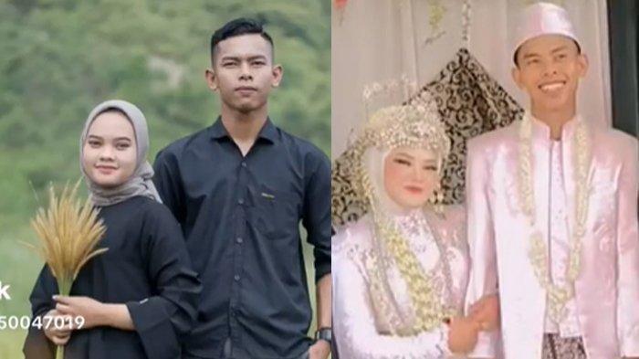 Anggi Anggraeni, mempelai wanita yang hilang usai akad nikah, berpose bersama suaminya, Fahmi. Masih berstatus pengantin baru, Fahmi pun terkejut kala menyadari bahwa sang istri pergi meninggalkannya.