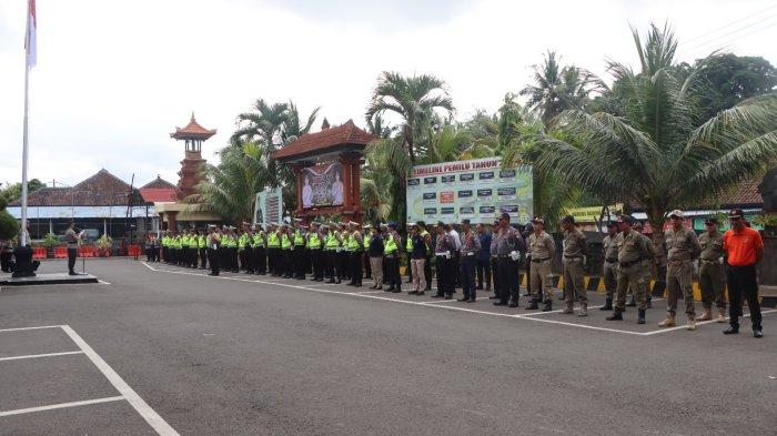 Apel kesiapan Operasi Lilin Agung 2023 dalam rangka Pengamanan Natal 2023 dan Tahun Baru 2024 pada Jumat 22 Desember 2023.