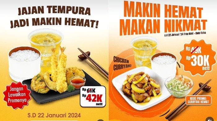 BANJIR DISKON! Promo HokBen Januari 2024, Dapatkan Paket Chicken Curryaki Rp 30 Ribu