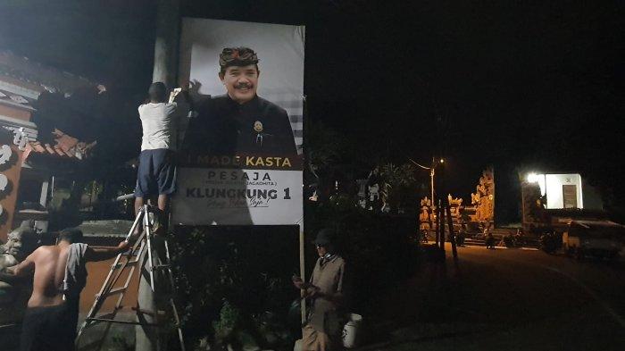Baliho Made Kasta di Klungkung.
