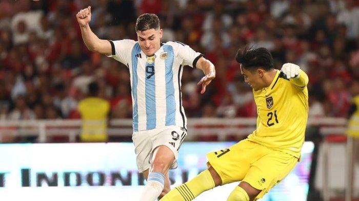 Ernando Ari di Laga Timnas Indonesia vs Argentina