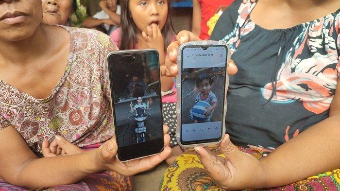 Foto semasa hidup Ketut Sutama (23) dan Putu Yasa Sari Dana (5).