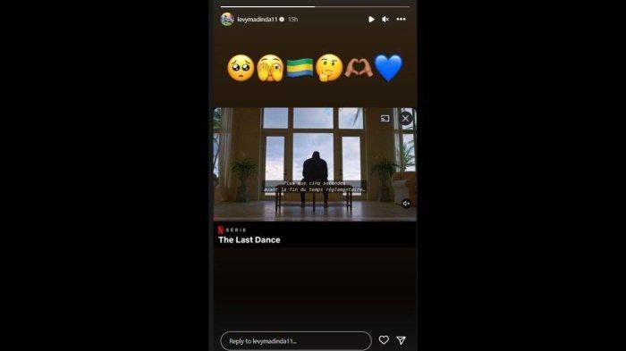 Gelandang serang Persib Bandung yang dipinjam dari Johor Darul Ta'zim, yakni Levy Madinda seolah memberi kode bakal pamit dari Pangeran Biru jelang berakhirnya paruh pertama Liga 1 2023. Instagram story @levymadinda11
