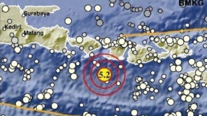 Gempa guncang Bali, Rabu, 8 Mei 2024. BMKG sebut pusat gempa ada di Barat Daya Lombok, NTB.