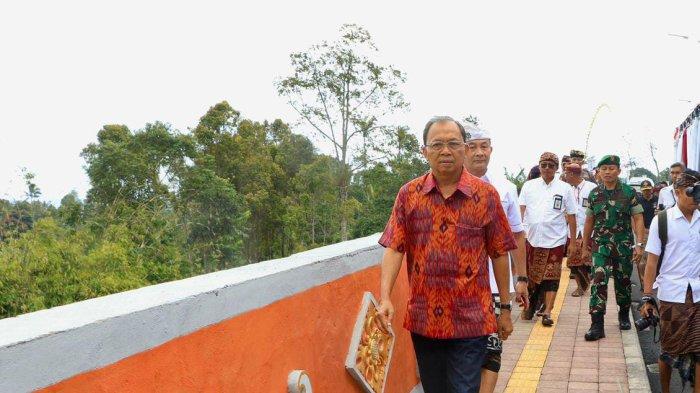 Gubernur Bali, Wayan Koster meresmikan Jembatan Titi Sudamala, Minggu, 3 September 2023.