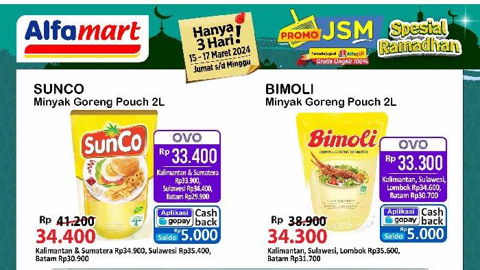HARGA Minyak Goreng Besok 16-17 Maret 2024 di Promo JSM Alfamart Superindo Hypermart: 2L Rp31.900