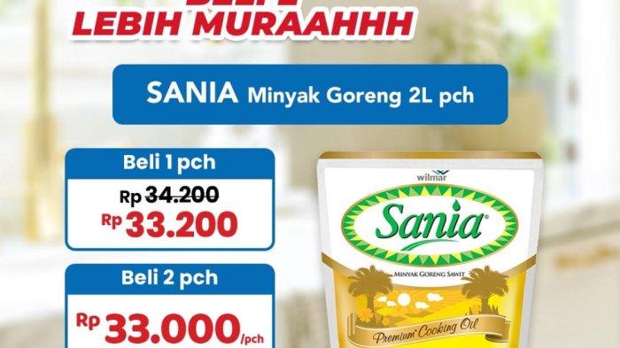 Harga Minyak Goreng Sania 30-1 Juni di Indomaret