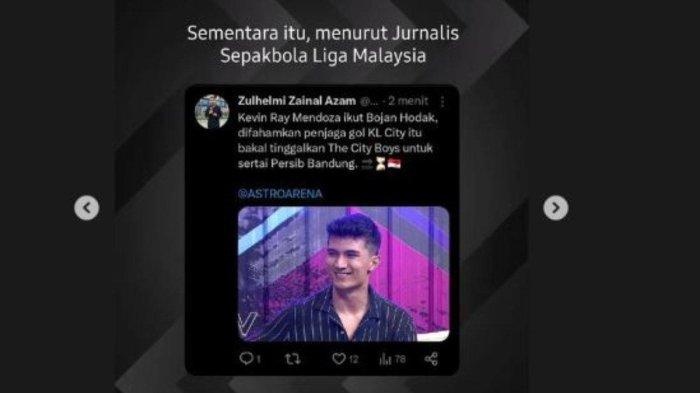 Kabar mengenai kiper Timnas Filipina, Kevin Ray Mendoza yang santer gabung ke Persib Bandung.
