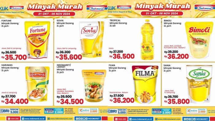 Katalog Promo Harga Minyak Goreng di Indomaret Periode 31 Oktober - 6 November