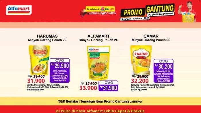 Katalog Promo Minyak Goreng di Alfamart Januari 2024.