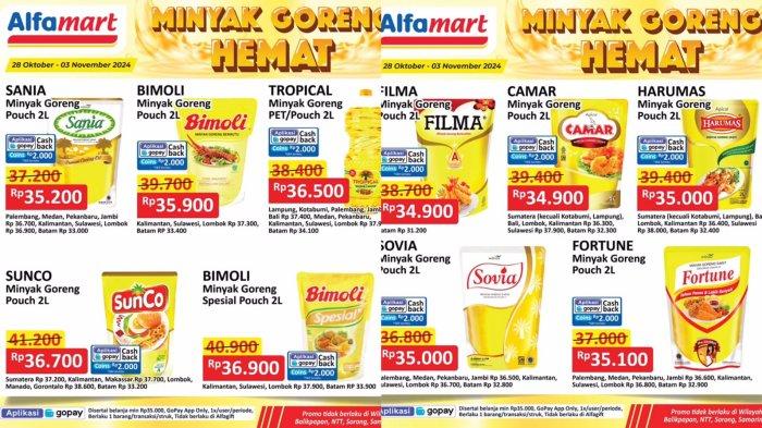 Katalog Promo Minyak Goreng di Alfamart Periode 31 Oktober Hingga 3 November
