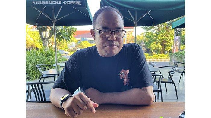 Ketua Flobamora Bali, Herman Umbu Billy (38). Sebut percayakan proses hukum ke polisi terkait keributan di Lapangan Bajra Sandhi, Renon, Denpasar.