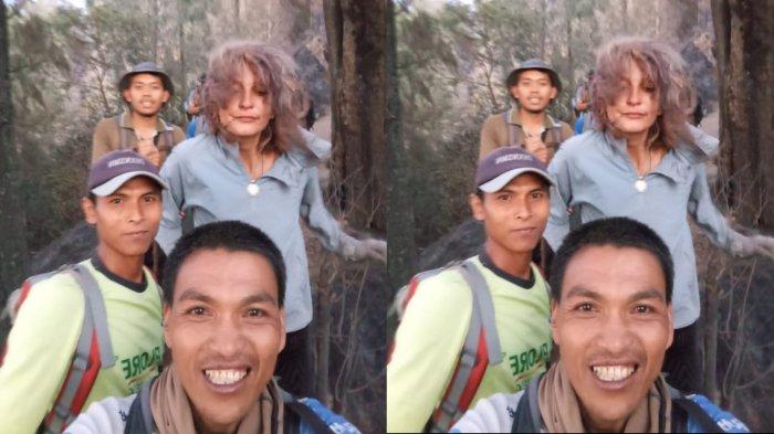 Proses evakuasi wisatawan yang sempat terjebak di Gunung Agung, Senin 14 Oktober 2024 - Kisah Pemandu Lokal, Selamatkan WNA Yang Terjebak Saat Kebakaran di Gunung Agung Bali