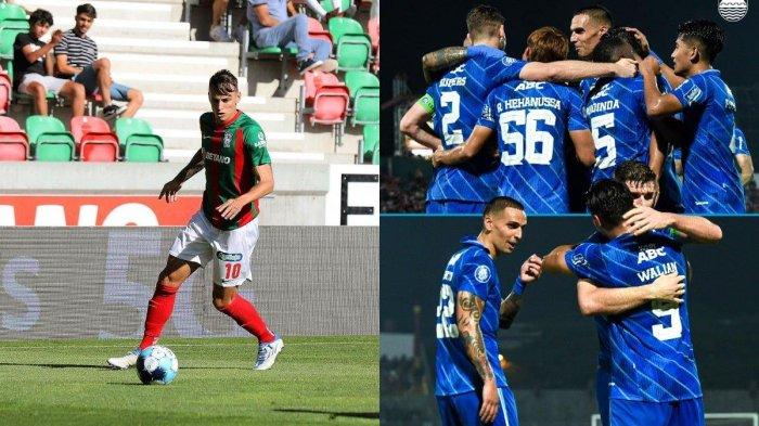 Kolase foto Stefano Beltrame (kiri), gelandang serang asal Italia yang masuk lis belanja Persib Bandung (kanan) di sisa Liga 1 2023.