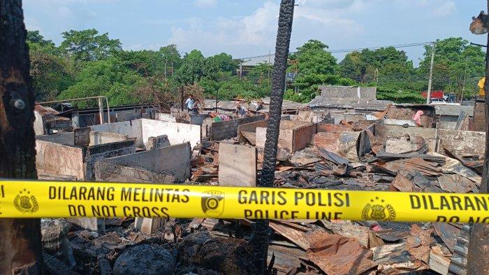 Kondisi pasca kebakaran di Jalan Sekar Sari Kesiman Kertalangu Denpasar - BREAKING NEWS: Kebakaran Hebat di Kesiman Kertalangu Denpasar, 500 HP Milik Customer Ikut Terbakar