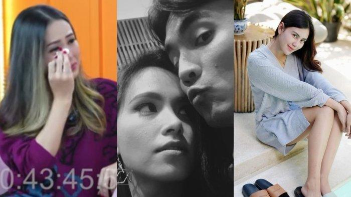 Lady Nayoan (kiri) menangis mengikhlaskan Rendy Kjaernett dan Syahnaz Sadiqah bersatu.