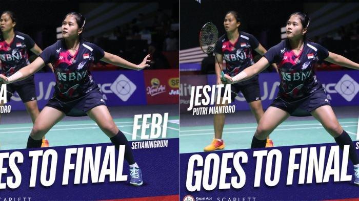Live Skor Bulutangkis BWF Kaohsiung Master 2024, Harapan Terakhir Indonesia, Jesita Febi Semangat!