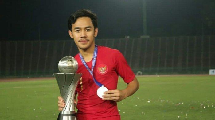 Pemain anyar Bali United, Luthfi Kamal saat berseragam Timnas Indonesia