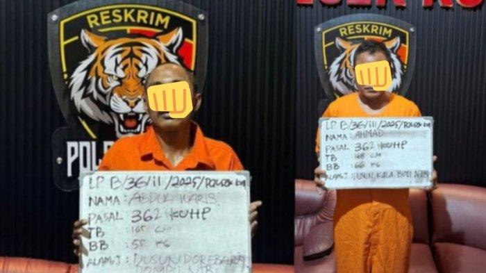 Tersangka residivis curanmor Abdul Waris dan tersangka lain, Ahmad. Maling Motor Di Kuta Bali, Residivis Spesialis Curanmor Antar Provinsi Dibekuk Dan Didor Polisi