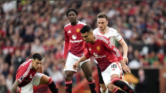 Aksi pemain Manchester United saat laga kontra Leichester City di Liga Inggris musim 2024-2025