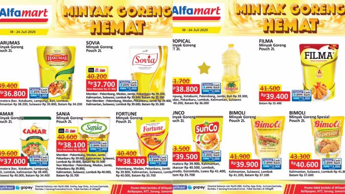 PROMO ALFAMART - Katalog Promo Alfamart Edisi Minyak Goreng Periode 22-24 Juli 2025