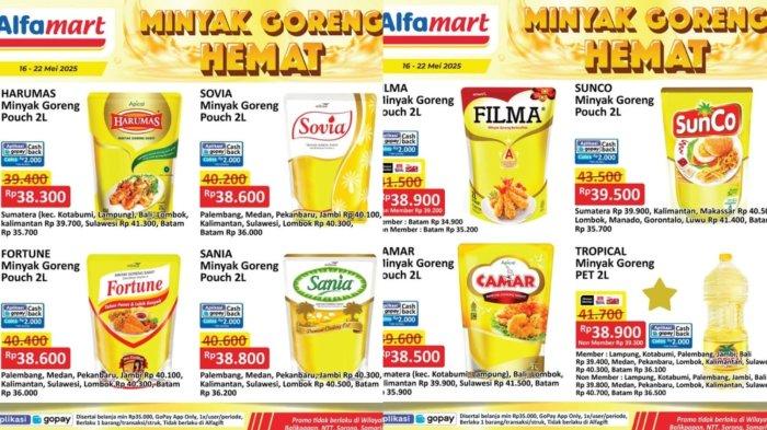 PROMO ALFAMART - Katalog Promo Alfamart Periode 16 Hingga 22 Mei 2025, Aneka Merk Minyak Goreng 2 Liter Murah Meriah