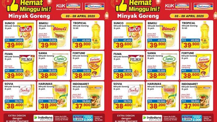 PROMO INDOMARET - Katalog Promo Hemat Minggu Ini di Indomaret Edisi Minyak Goreng Murah Berlaku Mulai
3 Hingga 9 April 2025