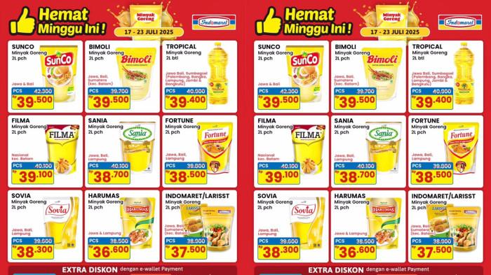 PROMO INDOMARET - Katalog Promo Indomaret Minggu Ini 22-23 Juli Edisi Minyak Goreng 2 Liter Murah