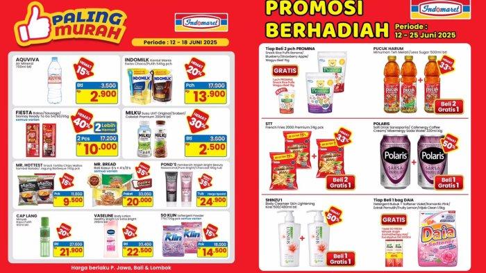 PROMO INDOMARET - Kolase Katalog Promo Serba Gratis dan Paling Murah di Indomaret Edisi 12-18 Juni 2025