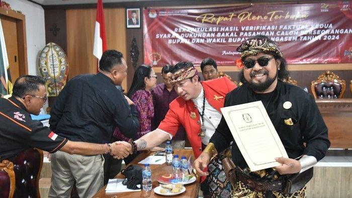 Paket Kasima (I Wayan Kari Subali dan I Ketut Putra Ismaya Jaya) dipastikan memenuhi syarat dukungan, untuk pasangan bakal calon Bupati dan Wakil Bupati Karangasem dari jalur independen.