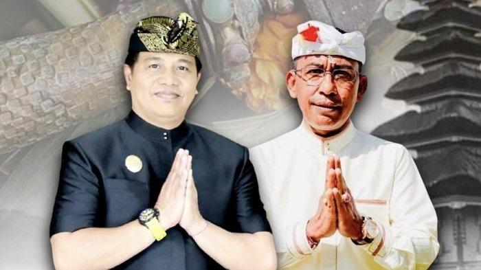 Paket Wasudewa I Wayan Suyasa (kiri) dan I Wayan Disel Astawa (Kanan). Disel Astawa putuskan mundur dari Pilkada.