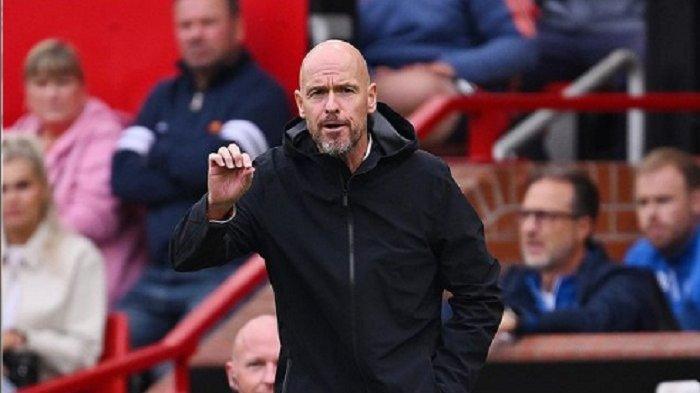Pelatih Man United Erik ten Hag saat menjamu Brighton dilanjutan Liga Inggris 2023/2024 di Old Trafford, Sabtu 16 September 2023