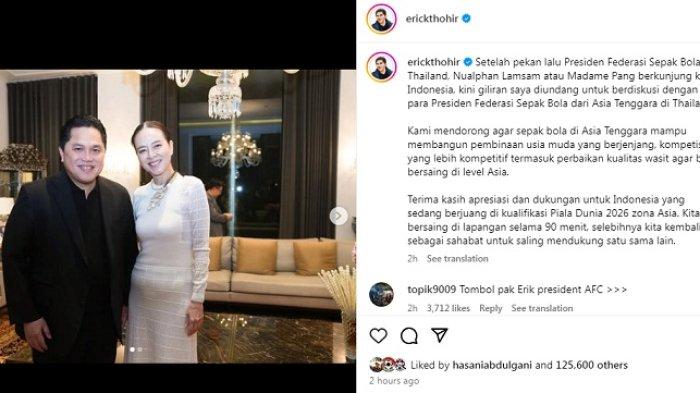 Pertemuan Erick Thohir dan Madam Pang