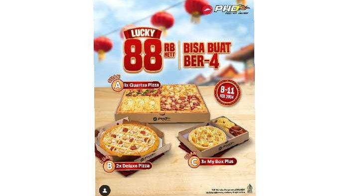 Pizza Hut Delivery hadirkan PHD Promo Lucky spesial menyambut tahun baru Imlek 2024.