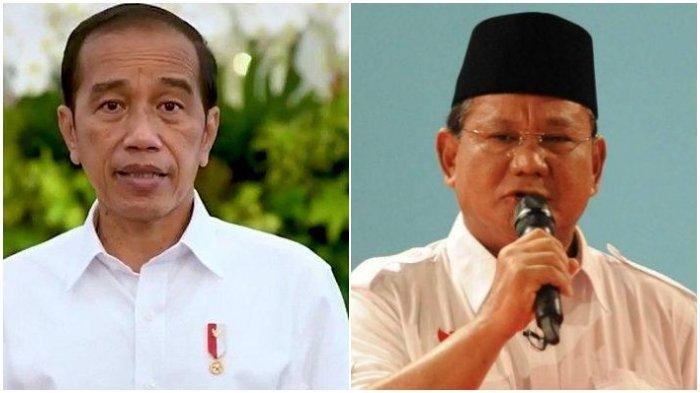 Kolase foto Presiden Joko Widodo (Jokowi) dan Menteri Pertahanan (Menhan) Prabowo Subianto