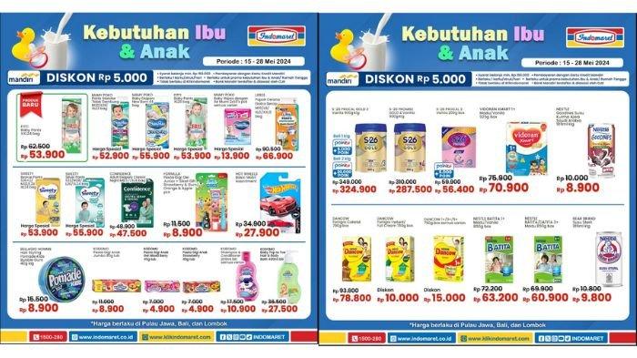 Promo JSM Indomaret untuk kebutuhan ibu dan anak 17-28 Mei 2024