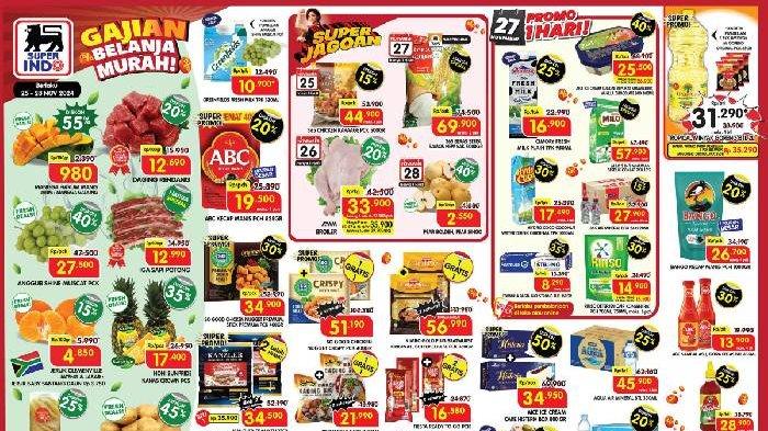 Promo Superindo Gajian 25-28 November 2024.