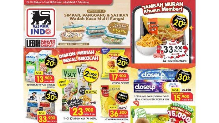 KATALOG - Promo Superindo kembali menghadirkan promo menarik yang berlaku hingga 9 Juli 2025 dengan beragam produk kebutuhan harian yang ditawarkan dengan harga spesial!