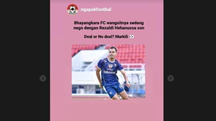 Fullback Persib Bandung Rezaldi Hehanusa yang dikaitkan dengan Bhayangkara FC.