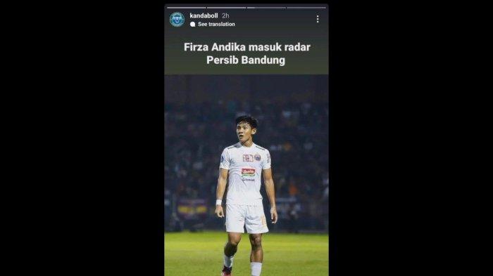 Rumor bek Persija Jakarta, Firza Andika yang kabarnya diminati oleh Persib Bandung jelang bursa transfer paruh kedua Liga 1 2023.