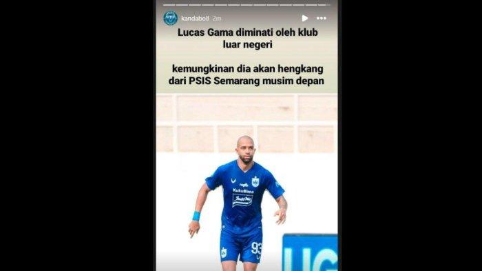 Rumor bek asing PSIS Semarang asal Brasil, yakni Lucas Gama alias Lucao yang kabarnya diminati oleh klub luar negeri di musim 2023/2024 ini. Instagram story @kandaboll