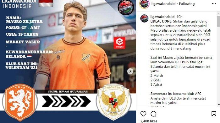 Rumor bursa transfer pemain Timnas Indonesia, Mauro Zijlstra dan Jairo Riedewald dikabarkan setuju join ke Timnas Indonesia.