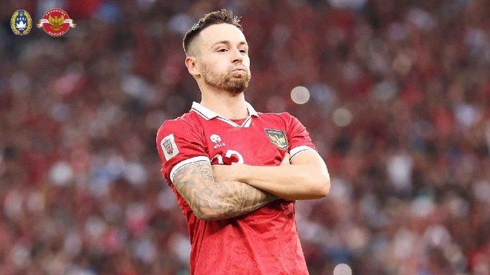 Aksi selebrasi Marc Klok setelah membawa menjebol gawang Thailand lewat penalti di laga Indonesia vs Thailand di ajang Piala AFF 2022 Kamis, 29 Desember 2022.