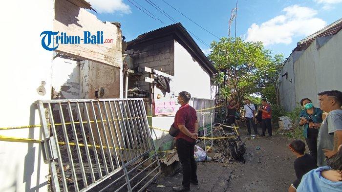 Suasana pasca kebakaran di Sesetan Denpasar, Bali pada 7 Mei 2024 pagi.