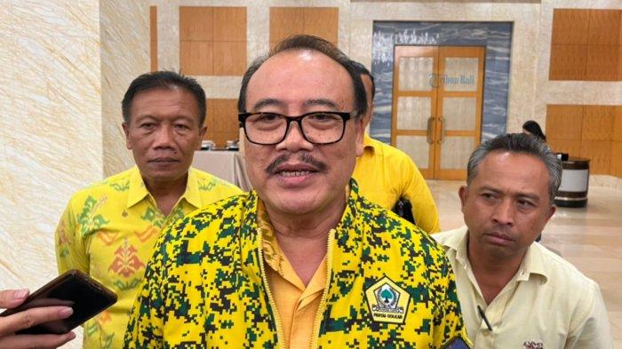 Ketua DPD I Golkar Bali, I Nyoman Sugawa Korry saat ditemui Tribun Bali di Nusa Dua