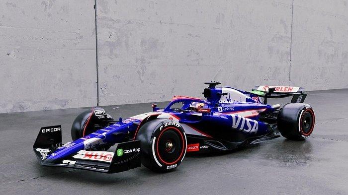 VCRAB F1 Tim meluncurkan mobil baru mereka untuk F1 musim 2024 dengan mengadopsi livery Toro Rossa dari tahun 2017 hingga 2019 di Las Vegas pada Jumat 9 Februari 2024.