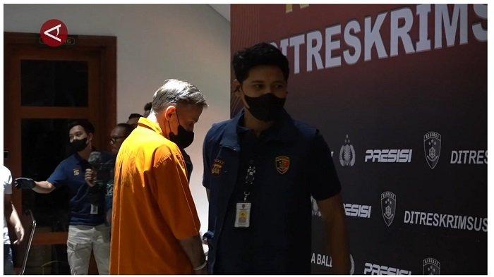 Warga Negara Asing (WNA) asal Jerman berinisial AF (53) sebagai tersangka kasus PARQ Ubud