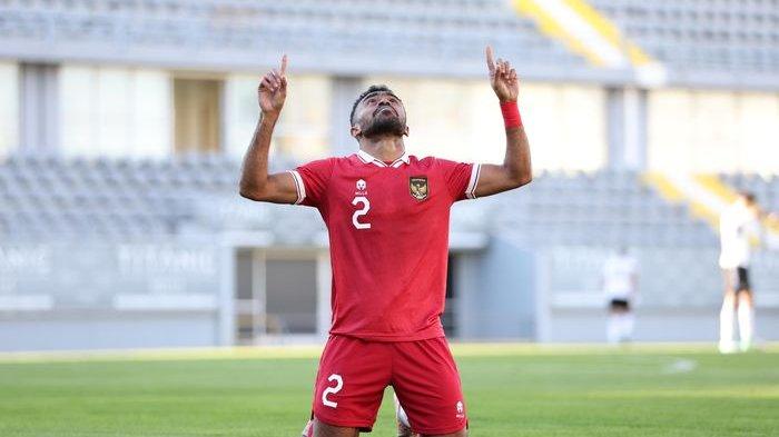 Yakob Sayuri dalam laga timnas Indonesia vs Libya pada laga uji coba di Mardan Sports Complex, Antalya, Turki pada Jumat 5 Januari 2024