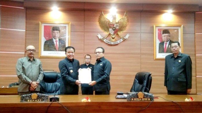 Suasana rapat paripurna DPRD Bangli, Jumat (13/10/2023).